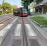 Il tram uscito dai binari