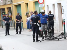 Un intervento della polizia locale a Treviso