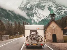 Un camper a Cortina