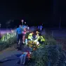 Il luogo della tragedia a Cona
