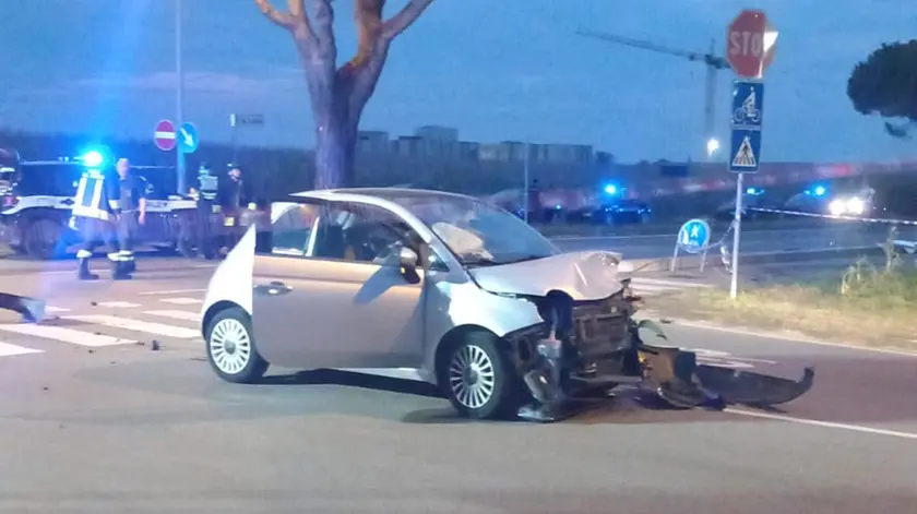 Il luogo dell'incidente (foto Bortoluzzi)