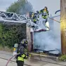 Marghera, incendio nelle torri del vecchio terminal intermodale di via dell’Elettricità