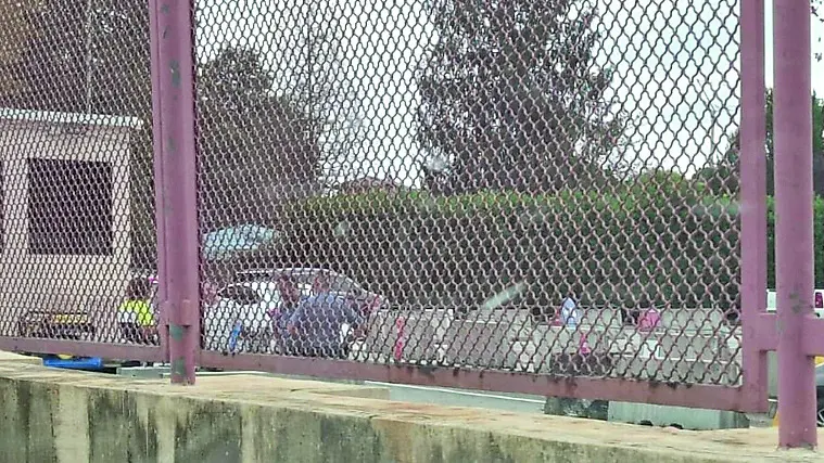 L’intervento dei carabinieri all’ingresso dell’area 1 della Base di Aviano dopo l'ingresso non autorizzato