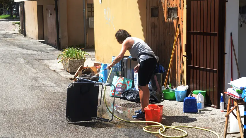Zona Bissuola a Mestre dopo l'allagamento