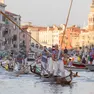 In primo piano i fratelli Busetto, tra i favoriti della Regata Storica