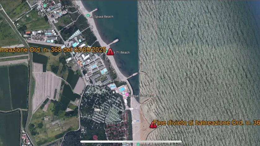 Ecco dove è vietato fare il bagno a Isola Verde