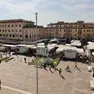 Piazza Caduti pedonalizzata a Mogliano (foto Enrico Colussi/Fotofilm)