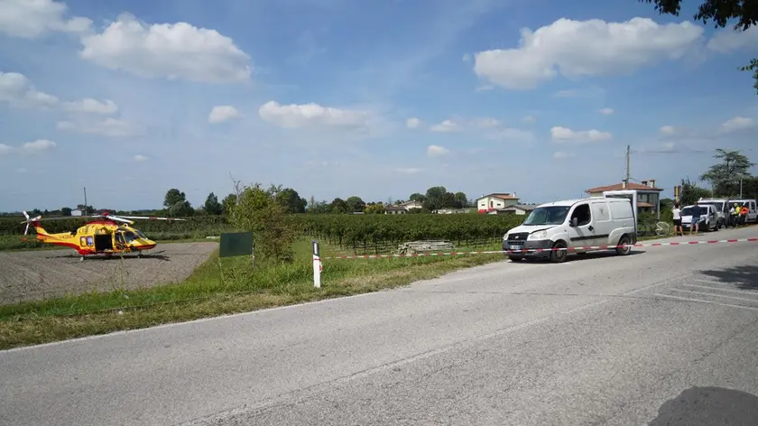 La scena dell'incidente