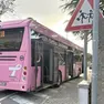 Il bus coinvolto nello schianto