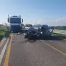 I mezzi coinvolti nell'incidente