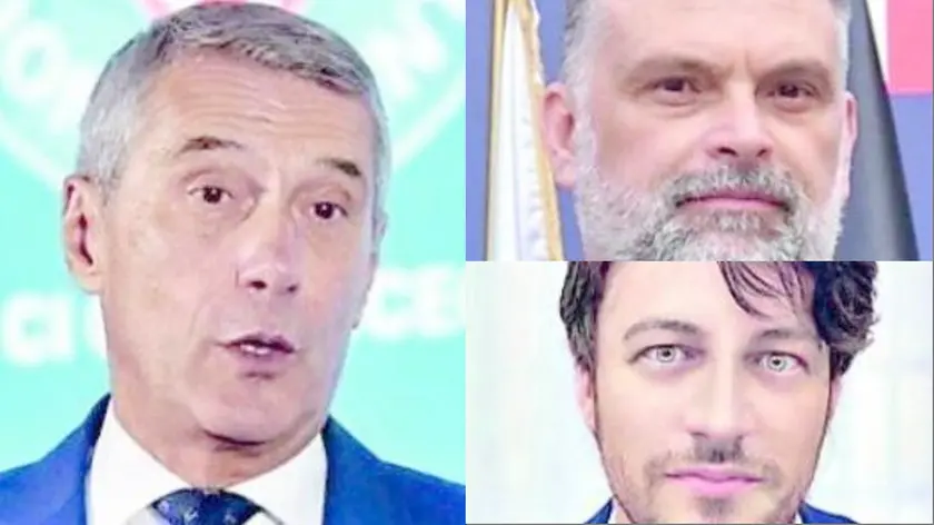 In senso orario: Antonio De Poli, Luca De Carlo e Alberto Stefani
