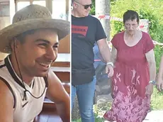 Alessandro Venier, la vittima, a destra la madre Lorena (al centro)