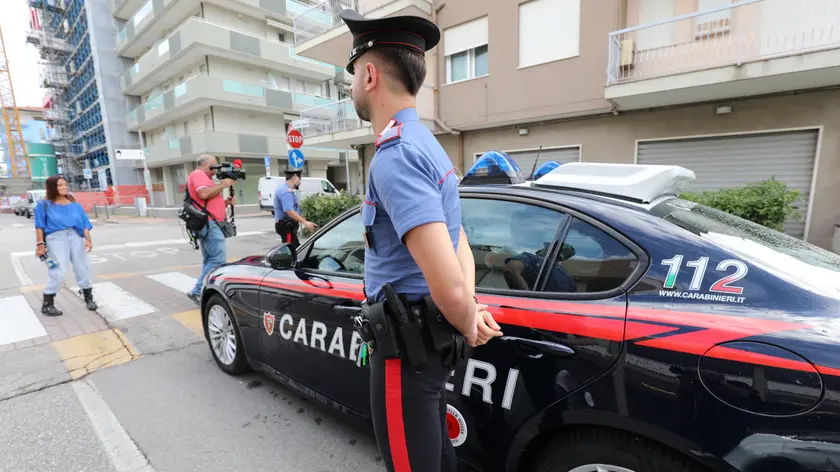 I carabinieri intervenuti sul luogo dell’aggressione
