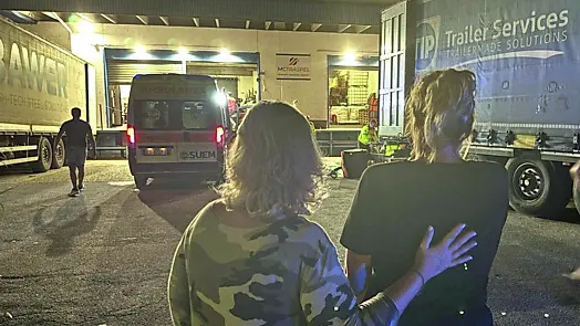 I soccorsi all'autista