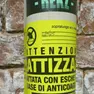 I cartelli affissi da Veritas