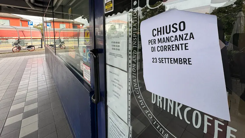 Negozi chiusi a Favaro a causa del black out programmato