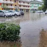 Una zona centrale di Caorle allagata