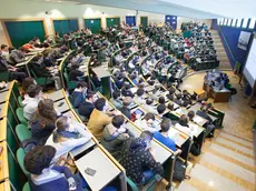 Una lezione in un'aula dell'Università di Padova