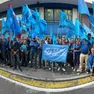 La manifestazione promossa dalla Uil per Gaza