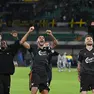 L'esultanza del Venezia a fine partita