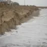 Gli effetti di una mareggiata sulla spiaggia di Jesolo