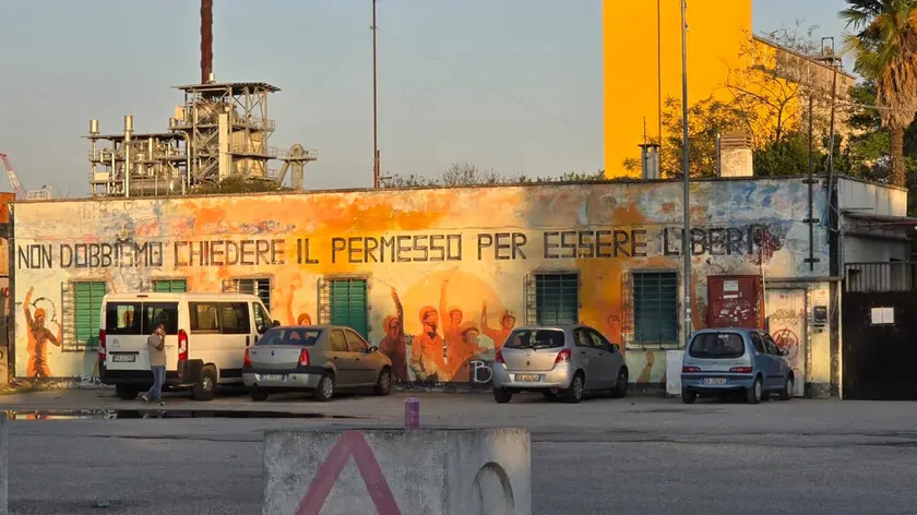 L'esterno del centro sociale