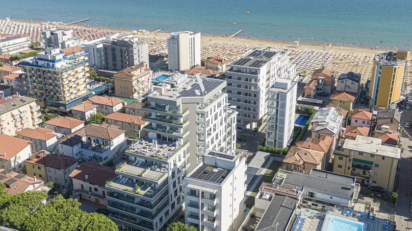 Una veduta di Jesolo dall'alto