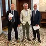 A sinistra, l’ingegnere Valerio Volpe. In centro, il presidente dell’Autorità, Roberto Rossetto. A destra, Pierpaolo Cautela