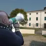 Paolo Mocavero durante una protesta