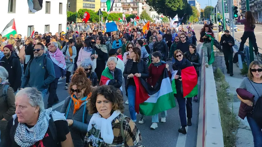 Il corteo a Mestre