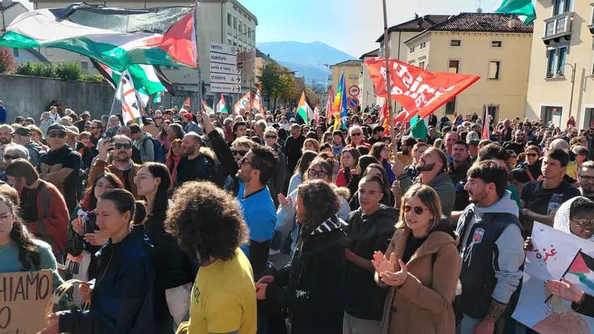 Il corteo di Belluno pro Gaza