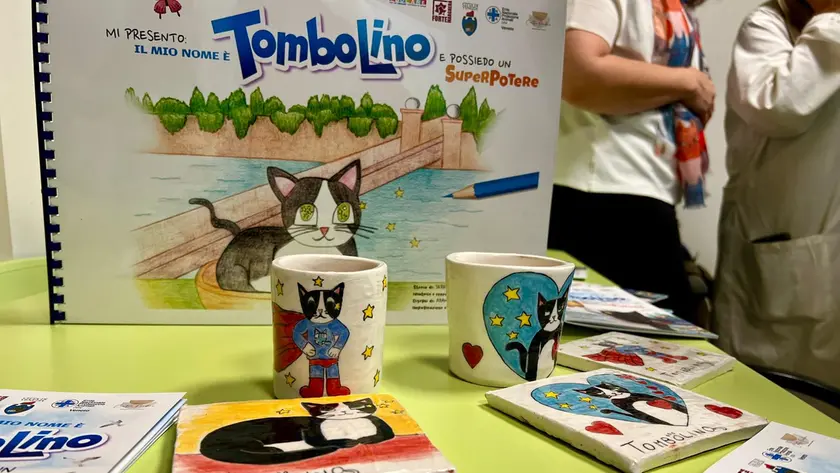 Il progetto ispirato a Tombolino e dedicato ai bimbi della Pediatria
