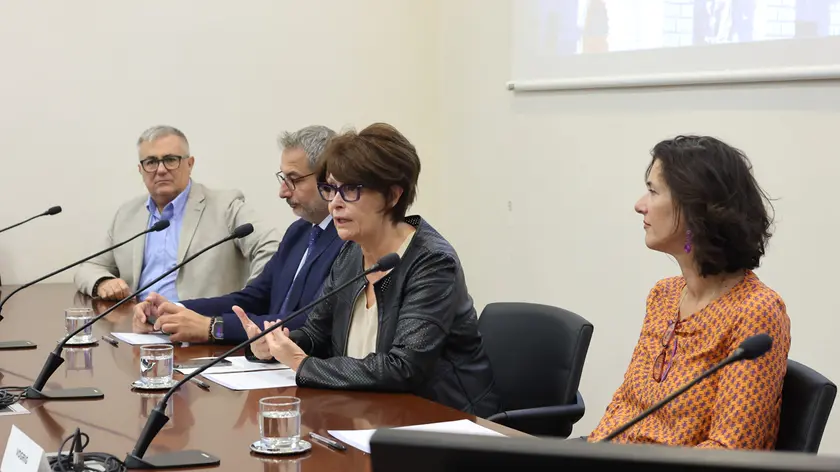 La conferenza stampa per la firma della Carta di Lorenzo. Foto Lasorte