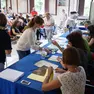 Commissari e candidati durante un concorso pubblico per la scuola (foto d’archivio)