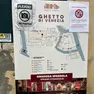 Il cartello con le indicazioni di sicurezza al Ghetto