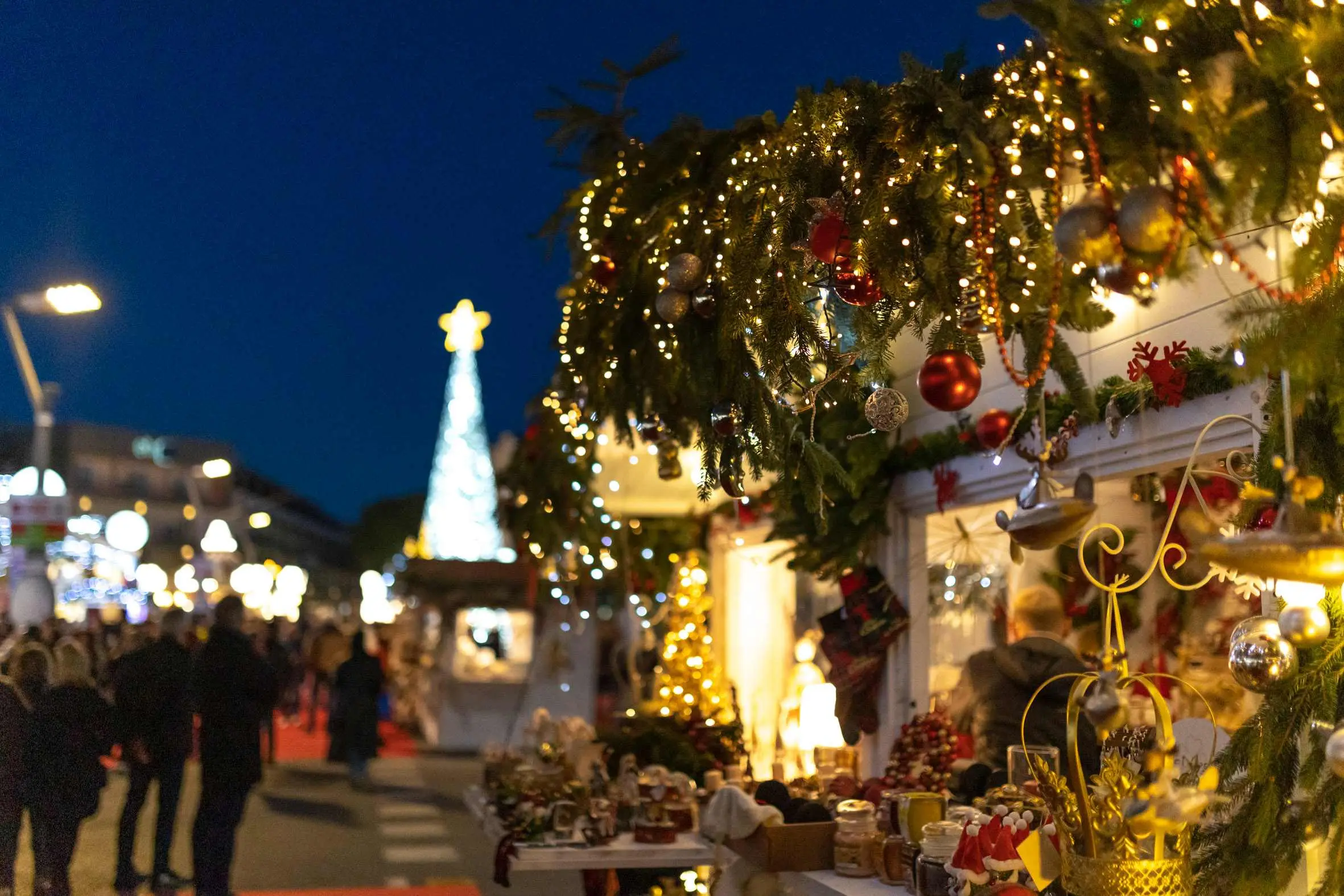 Le decorazioni natalizie a Jesolo