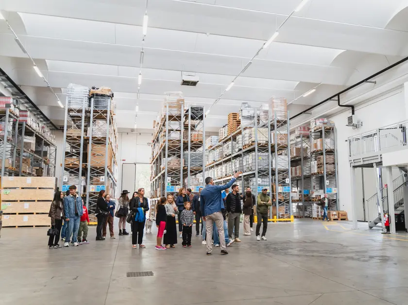 Un momento del Family Day in uno stabilimento di San Marco Group