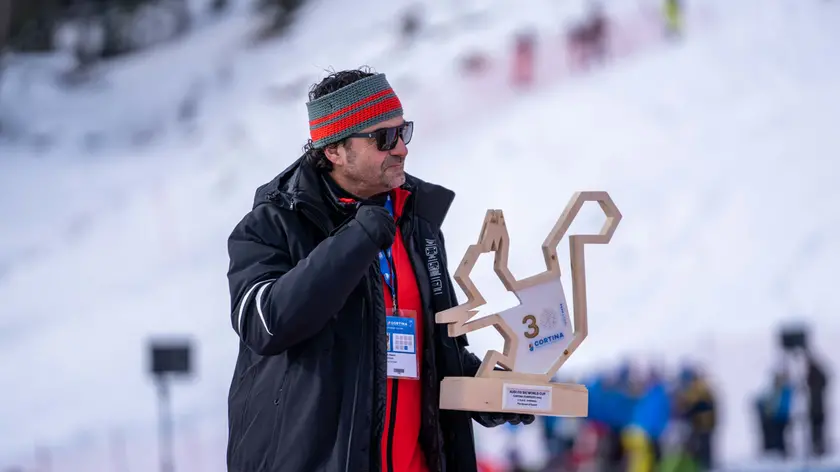 L'ex campione di sci Alberto Tomba