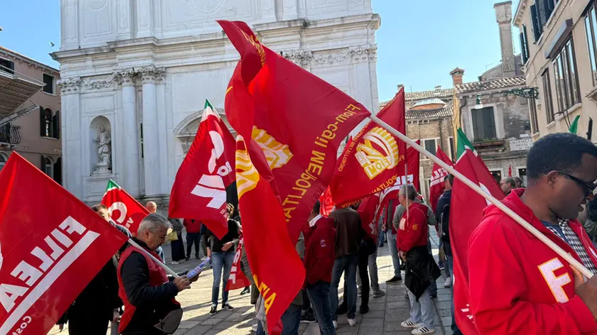 Al corteo Cgil di Venezia hanno partecipato 70 lavoratori