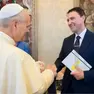 Il direttore Farina con il Papa