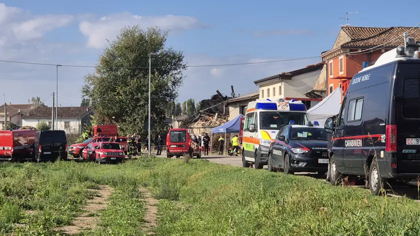 Il luogo dell'incidente a Castel d'Azzano
