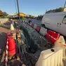 Il cantiere aperto e subito chiuso in via Castellana (foto Pòrcile)