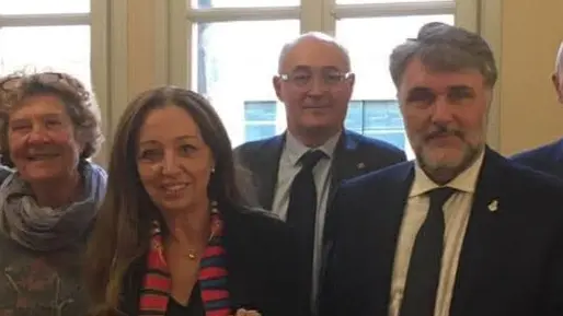 L'assessora Boscolo Chio (a sinistra) a destra il sindaco Armelao. Al centro la rettrice dell'Università di Padova Mapelli