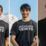 I tre giovani morti nell'incidente di Asiago, da sinistra Nicola Xausa, Riccardo Gemo e Pietro Pisapia