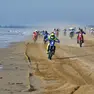 Un momento della sand storm a Bibione