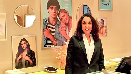 Lavinia Capobianco all’interno del punto vendita Dodo Boutique