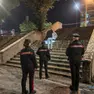 I carabinieri sul luogo dell'accoltellamento
