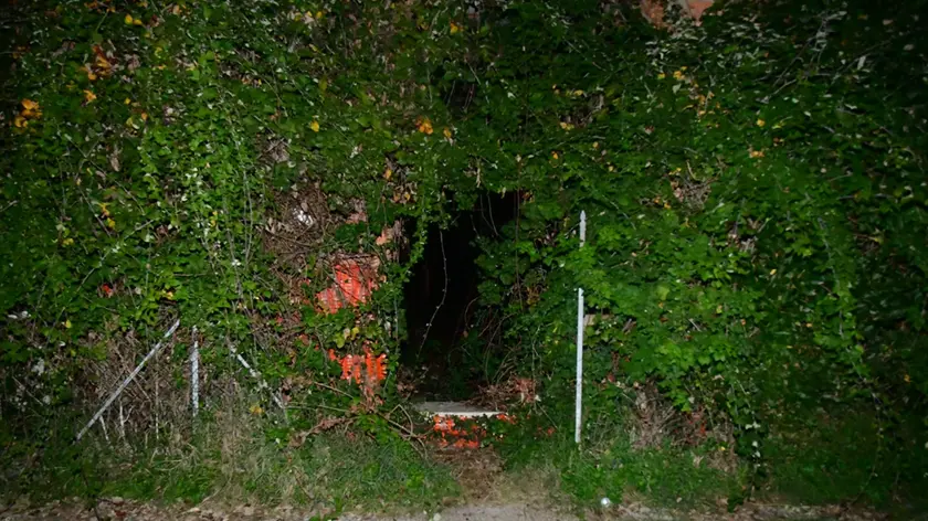 Il punto di accesso all'ex scuola sommergibilisti