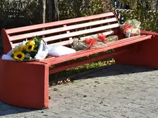 La panchina rossa ad Asseggiano
