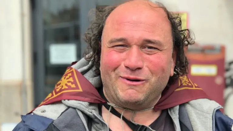 Venezia: Il clochard Pasquale Aita, originario di Napoli ha vissuto in Germania e in Grecia prima di approdare a Venezia